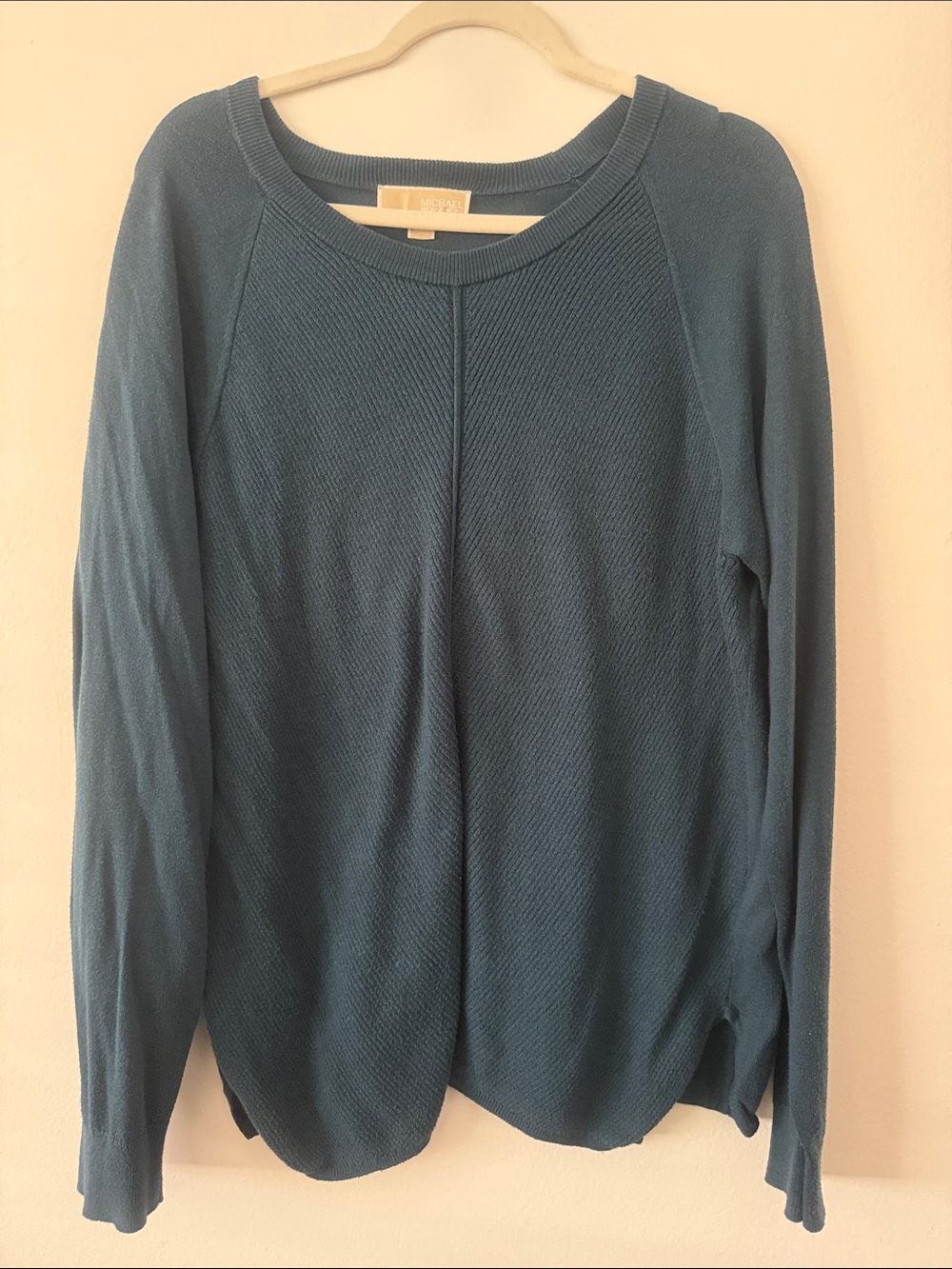 MICHAEL Michael Kors Teal Scoop Neck Sweater